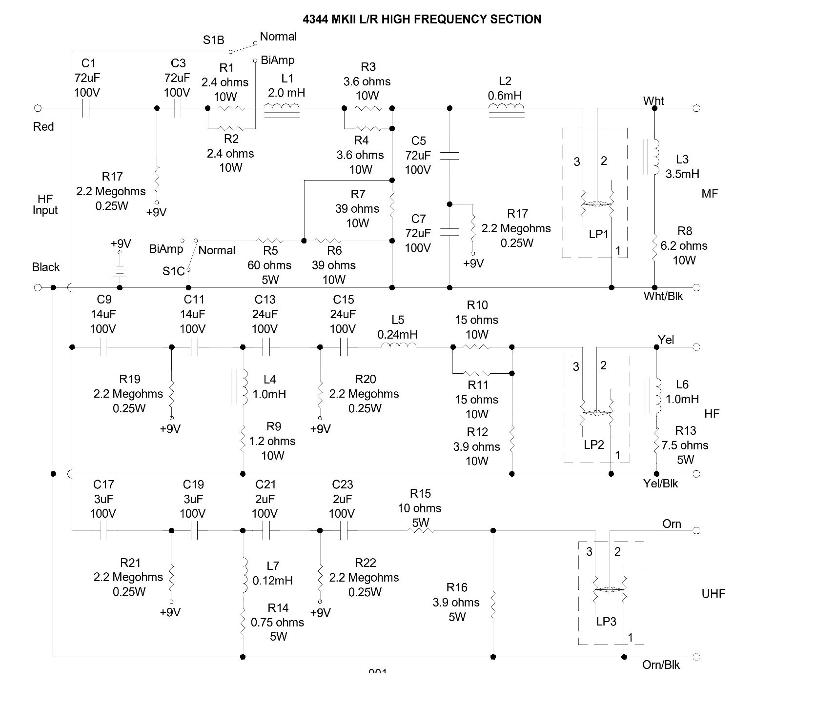 JBL4344MKⅡ ネットワーク構成と外部ユニット化